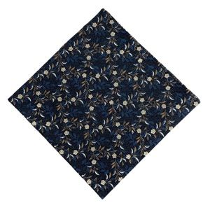 Navy Blue Rustic Style Pocket Square